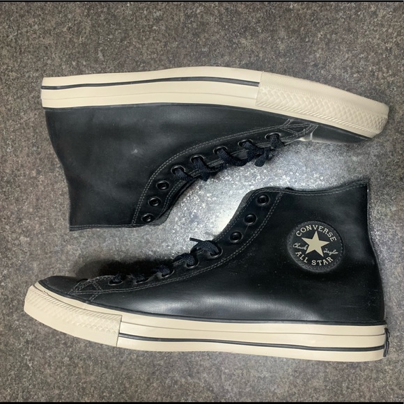 Converse Black Rubber Rain Boot High Top